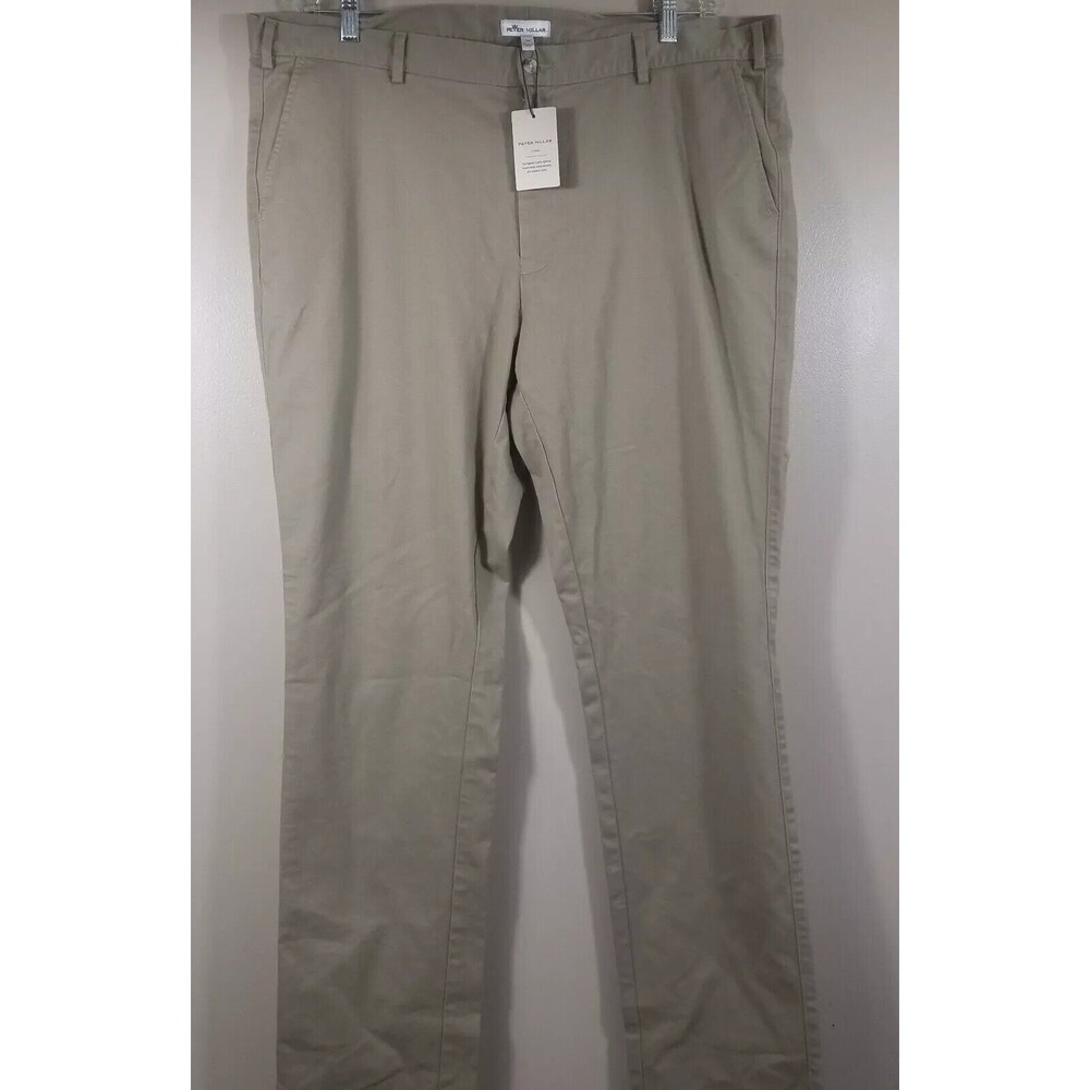 Peter Millar Crown Chino Quality Pants MF22B06 Sage Khaki Mens Size 40x36 NWT